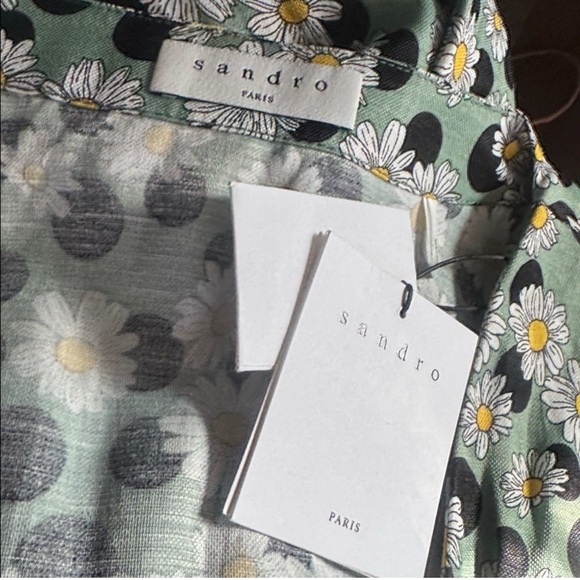 Sandro Multicolor Long Sleeve Dress - Picture 6 of 7